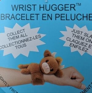 Dan Dee Highland Cow Wrist Hugger Plush Slap Bracelet